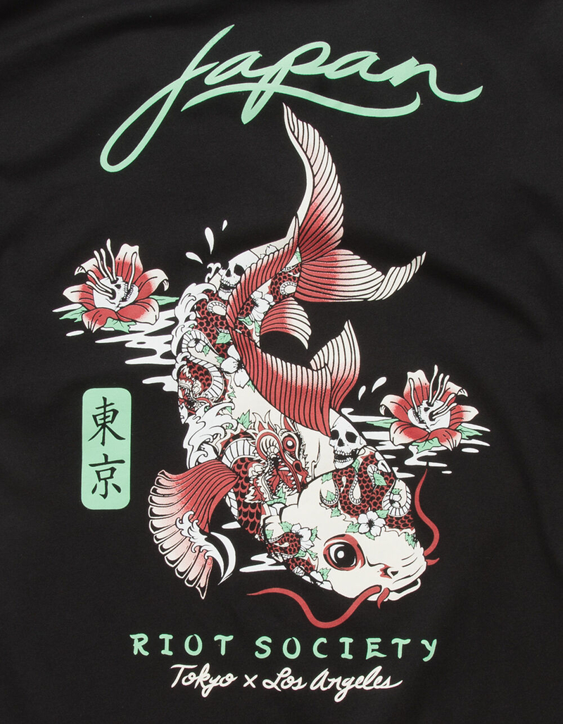 RIOT SOCIETY Koi Tattoo Mens T-Shirt image number 3