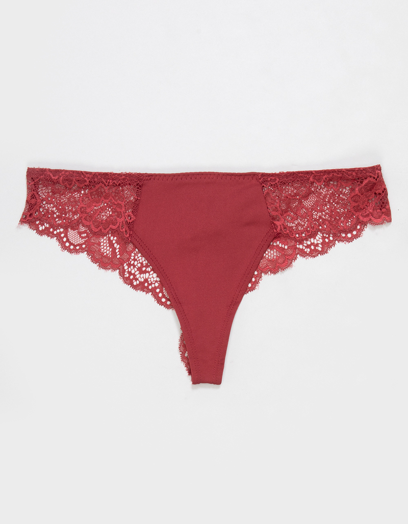 FULL TILT Micro Lace Thong image number 0