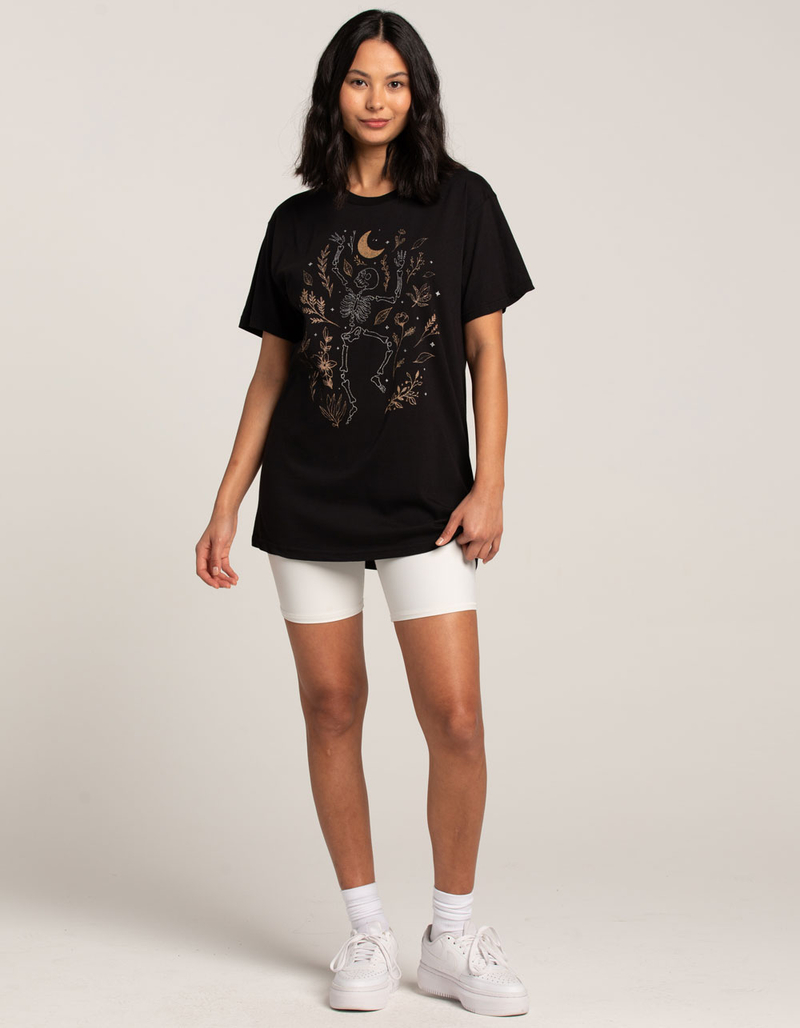 SKELETON Fall Leaves Unisex Tee image number 3