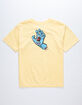 SANTA CRUZ Screaming Hand Yellow Boys T-Shirt image number 1