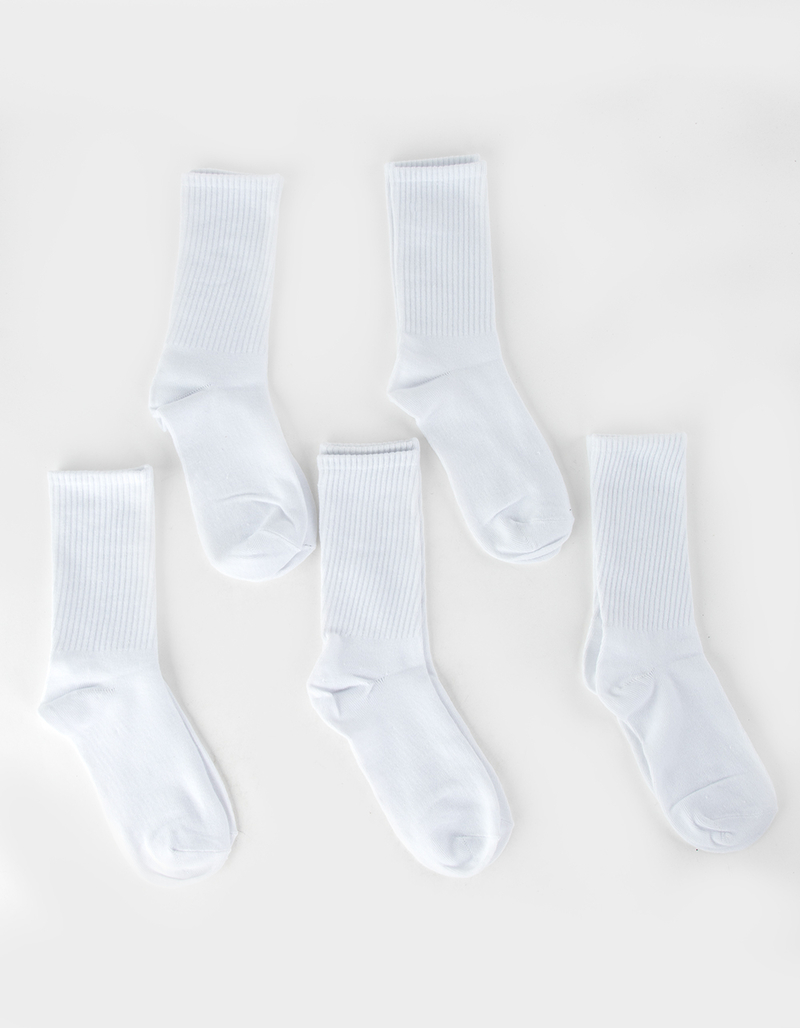 FULL TILT 5 Pack Womens Crew Socks image number 0