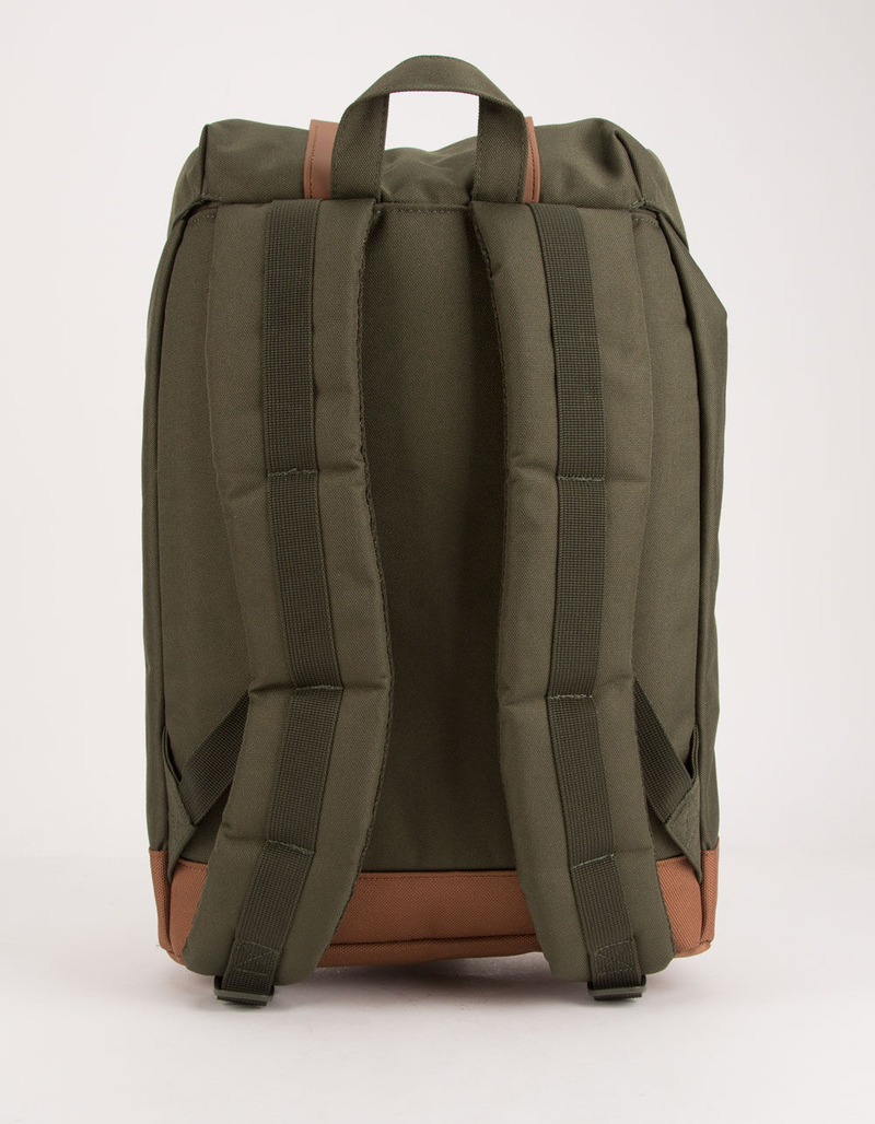 HERSCHEL SUPPLY CO. Retreat Dark Olive & Saddle Brown Backpack image number 2
