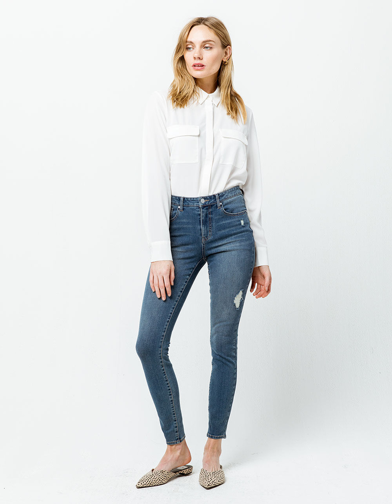 RSQ Miami Womens Ripped Jeggings image number 4