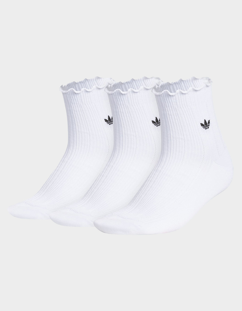 ADIDAS Originals U Ori Ruffle 3 Pack Womens Quarter Socks image number 0