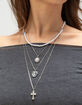 FULL TILT Layered Pearl/Cross Necklace image number 2