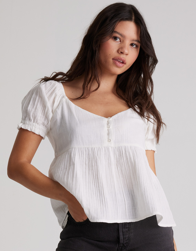 VOLCOM A Full Out Womens Babydoll Top image number 0