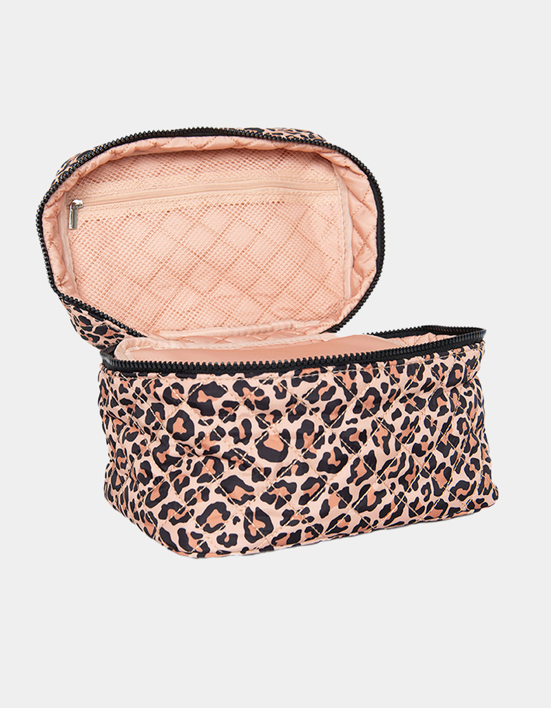KATYDID Brown Leopard Make Up Bag image number 1