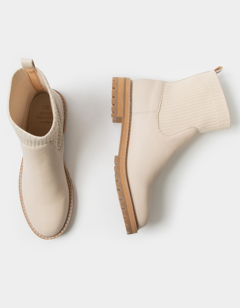 OASIS SOCIETY Womens Knit Chelsea Boot image number 4