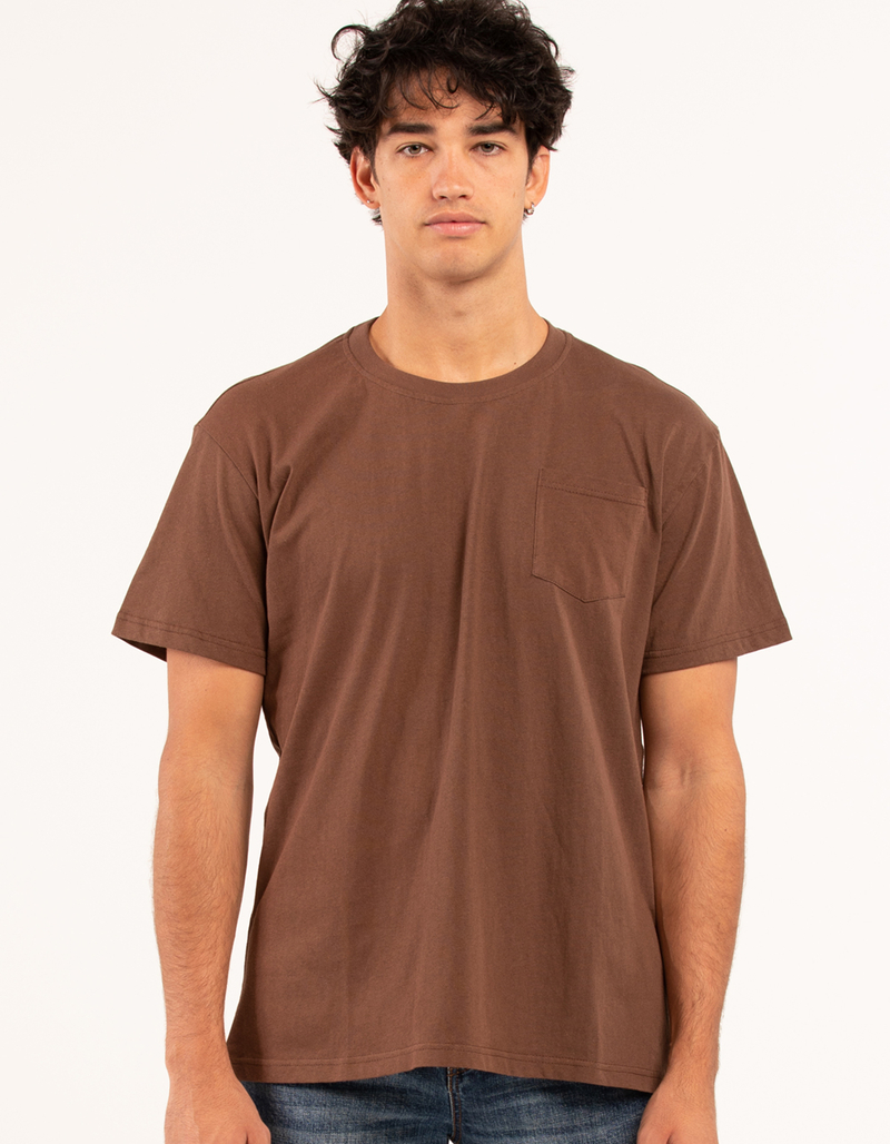 RSQ Oversized Solid Mens Pocket Tee image number 0