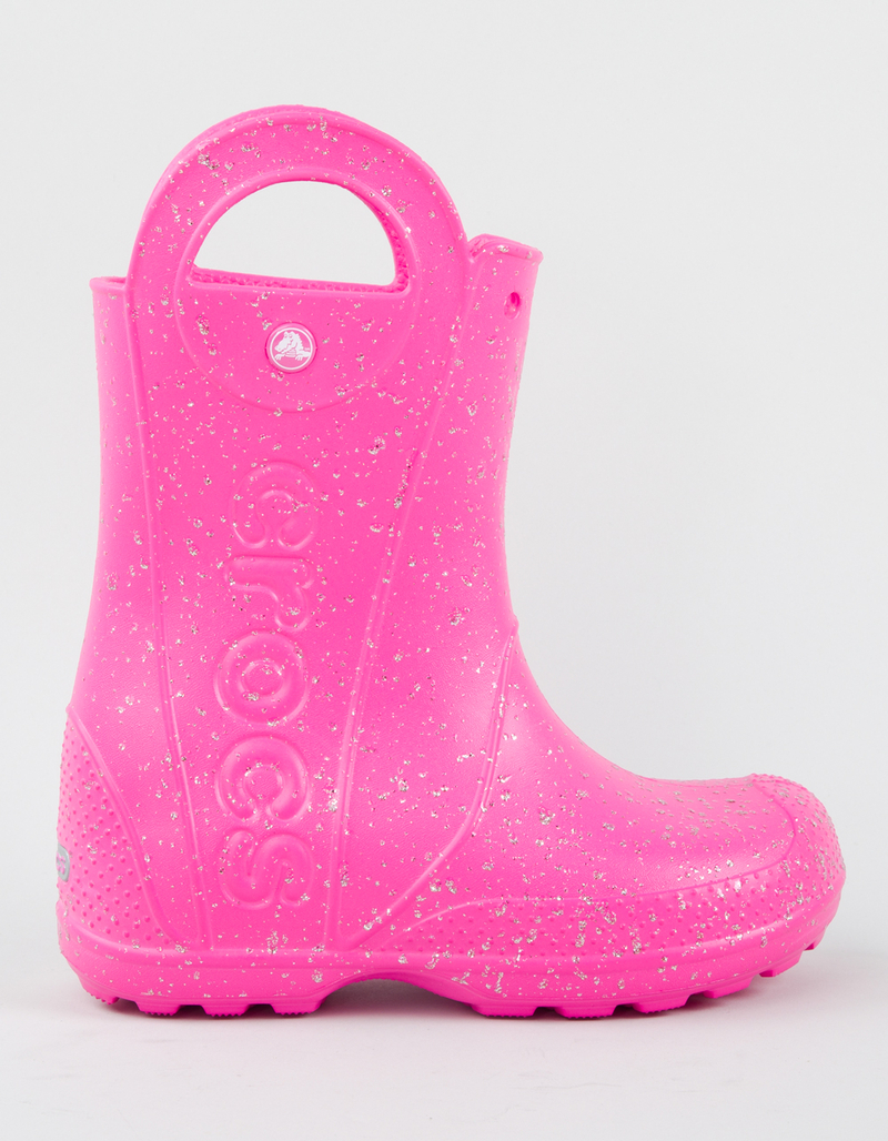 CROCS Handle It Glitter Girls Rain Boots image number 1