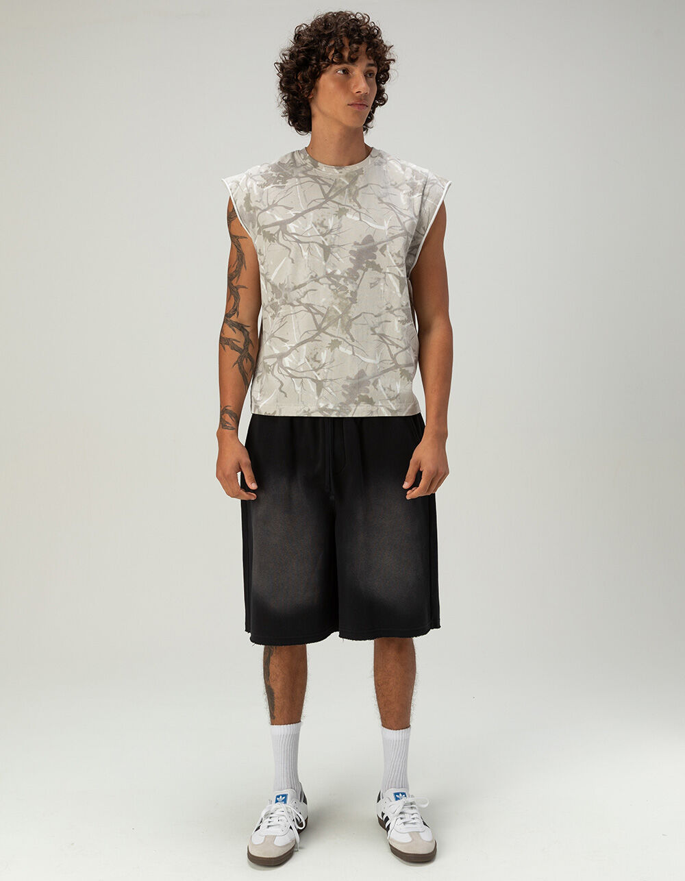 RSQ Mens Baggy Sweat Shorts - WASHED BLACK - XXL | Tillys