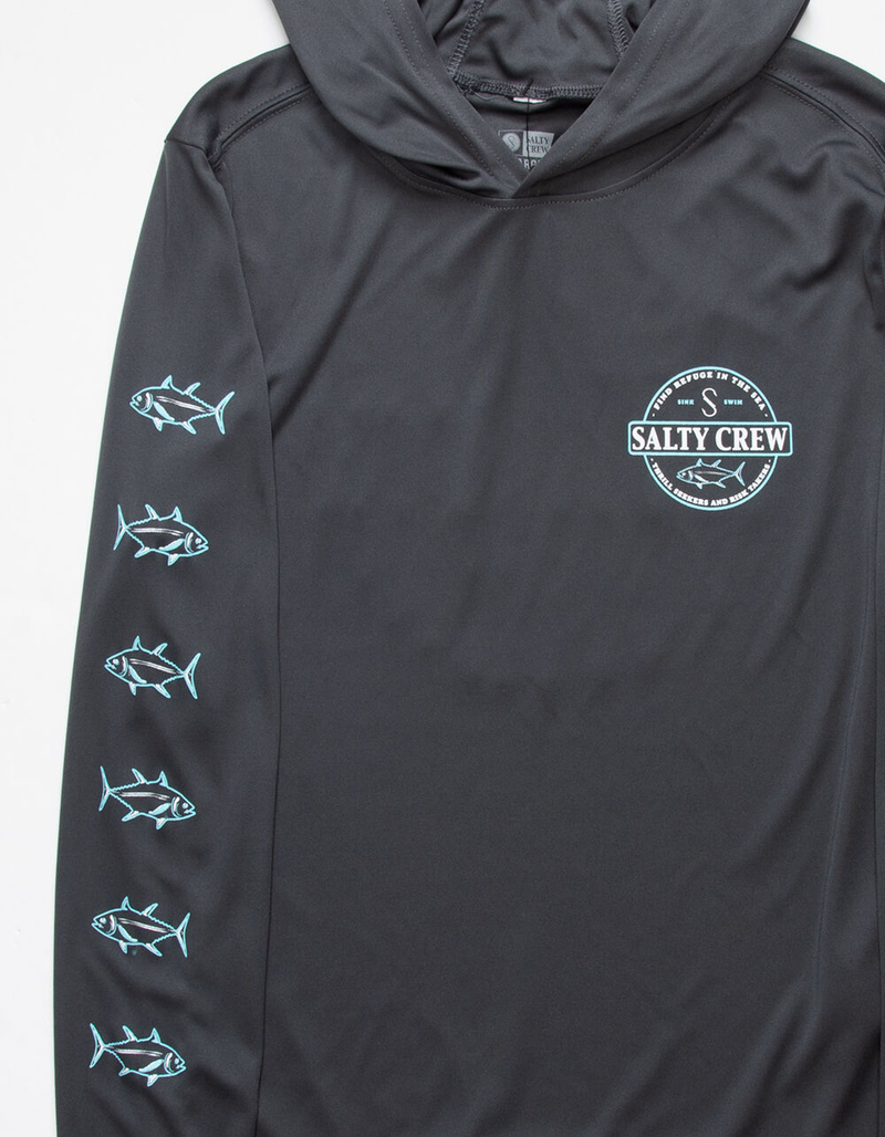 SALTY CREW Deep Sea Boys Hooded Tech Tee image number 1