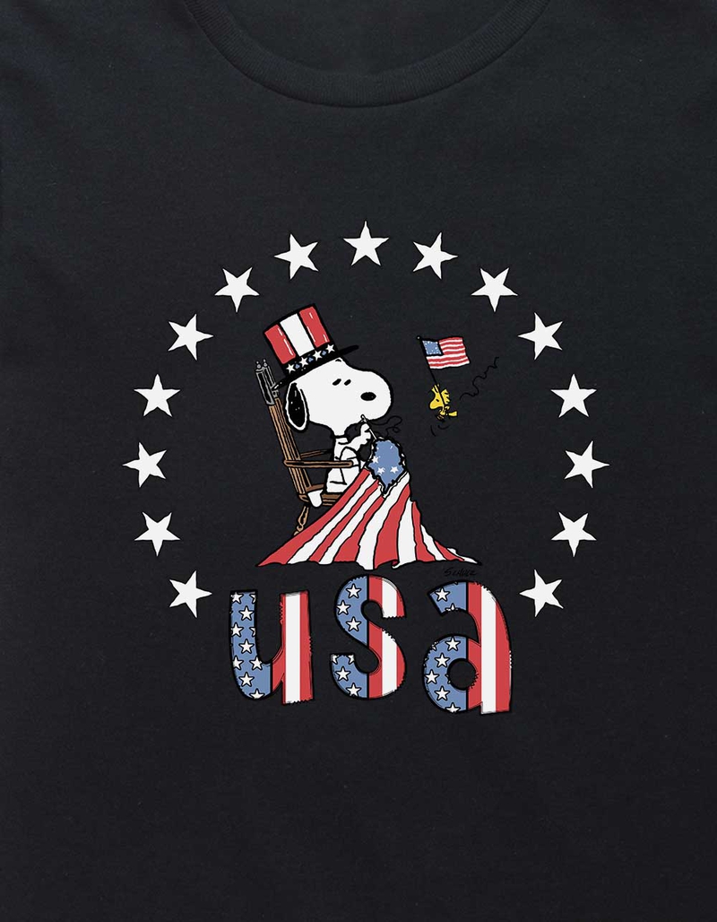 PEANUTS Snoopy Flag Maker Girls Tee image number 1