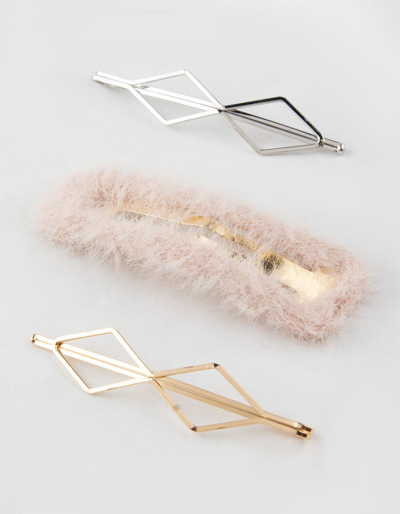 FULL TILT 3 Pack Geo/Fuzzy Clips image number 0