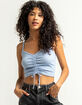 SKY AND SPARROW Cinch Front Womens Light Blue Cami image number 1