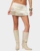 EDIKTED Sarai Tiered Fringed Mini Skirt image number 1