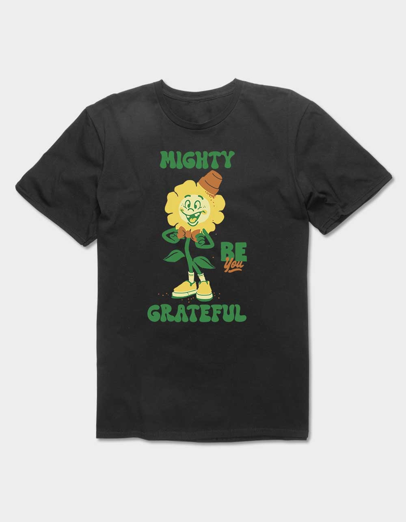 MIGHTY GRATEFUL Flower Pot Unisex Tee image number 0