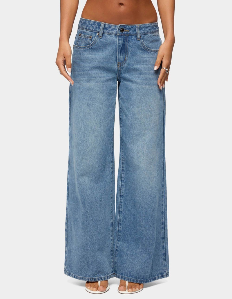 EDIKTED UK Cutie Low Rise Baggy Jeans image number 0