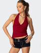 EDIKTED Rhett Asymmetric Hem Halter Top image number 1