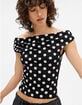 BDG Urban Outfitters Fia Dot Womens Off The Shoulder Top image number 5