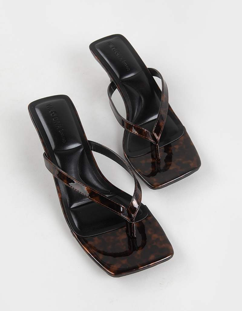 WILD DIVA Able Womens Kitten Heel Sandals image number 3