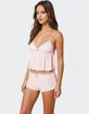 EDIKTED Dream Babydoll Waffle Tank Top image number 3