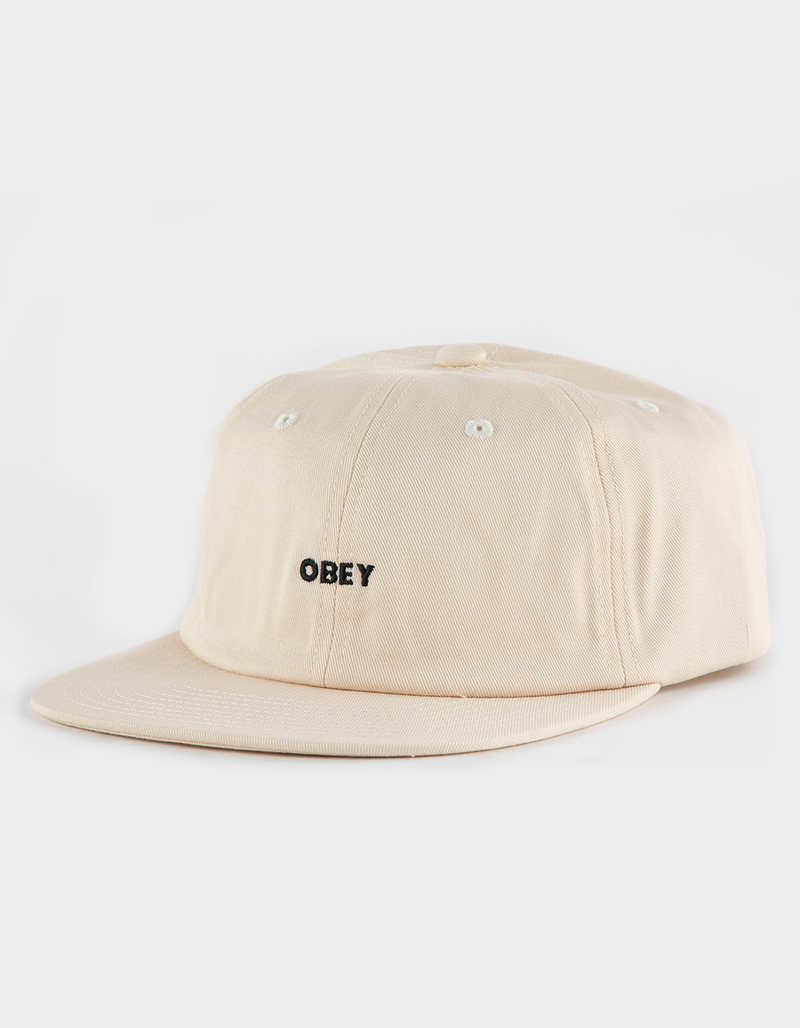 OBEY Bold Twill 6 Panel Strapback Hat image number 0