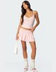 EDIKTED Easter Pleated Knit Mini Skirt image number 2