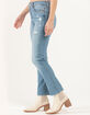 LEVI'S Wedgie Straight Womens Jeans - Indigo Destruction image number 3