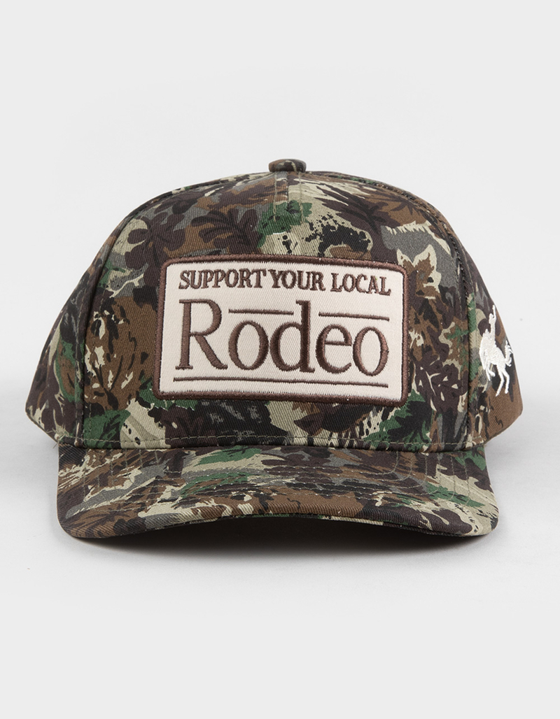 THE HAPPIEST Support Your Local Rodeo Womens Snapback Hat image number 1