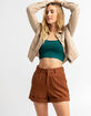 SKY AND SPARROW Womens Corduroy Shorts image number 1