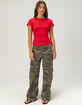 BOZZOLO Womens Rib Long Baby Tee image number 2
