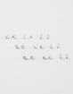 FULL TILT 9 Pairs Rhinestone Earrings image number 1