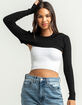 RSQ Pullover Womens Black Sweater Shrug image number 1