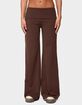 EDIKTED Wide Leg Fold Over Pants image number 1