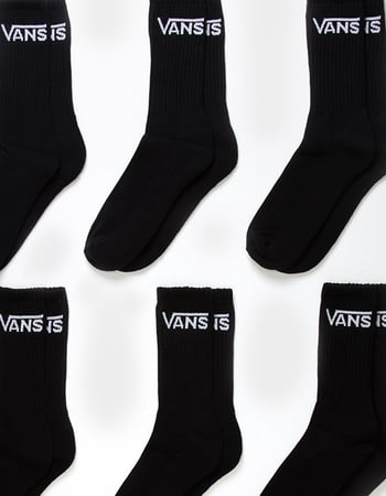 VANS 6 Pack Mens Classic Crew Socks Alternative Image