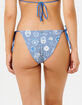 RIP CURL Catalina Waves Tie Side Cheeky Bikini Bottoms image number 3