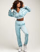 RSQ Womens Blue Velour Joggers image number 1