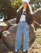 RSQ Womens High Rise Seamed Triple Cargo Pants image number 1