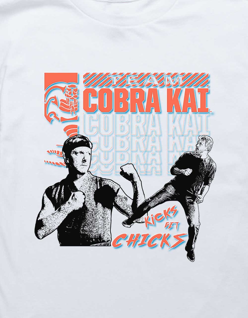 COBRA KAI Kicks Get Chicks Unisex Kids Tee image number 1