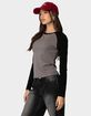 EDIKTED Tommi Raglan Long Sleeve Tee image number 3