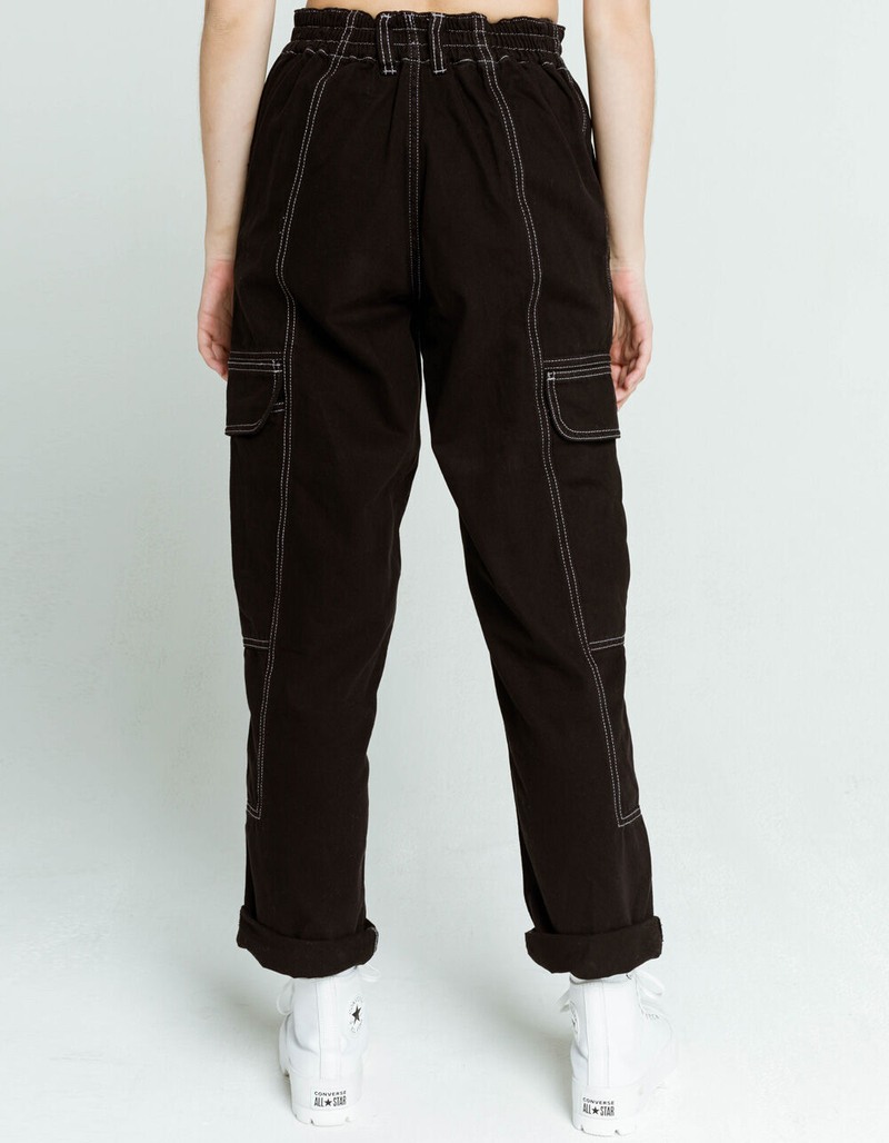 BDG Urban Outfitters Blaine Cargo Womens Black Skate Jeans image number 6
