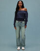 RSQ Womens Low Rise Loose Straight Jeans image number 1