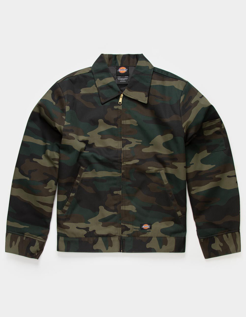 DICKIES Lined Eisenhower Mens Camo Jacket image number 1
