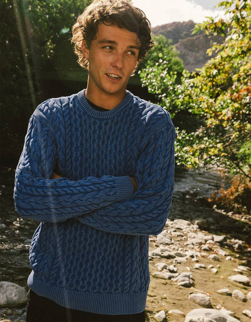 OBEY Faded Wash Mens Sweater image number 0