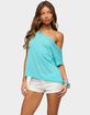 EDIKTED Amora Off Shoulder Sheer Top image number 1