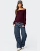 EDIKTED Elona Off Shoulder Knit Top image number 2