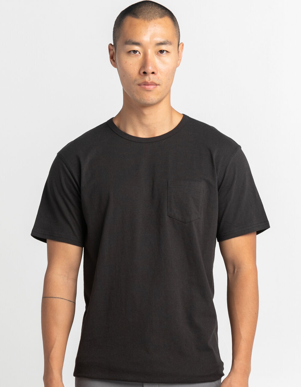 RSQ Mens Tall Pocket Tee - BLACK - TFAT1112