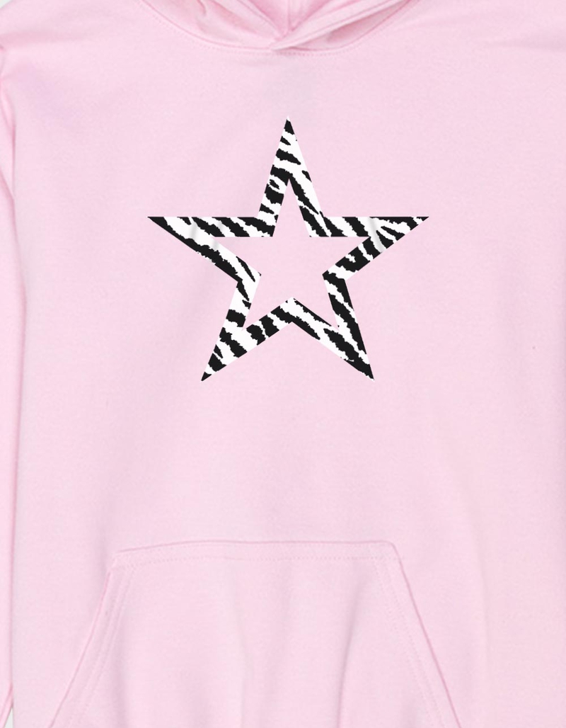 STAR Zebra Outline Unisex Kids Hoodie image number 1