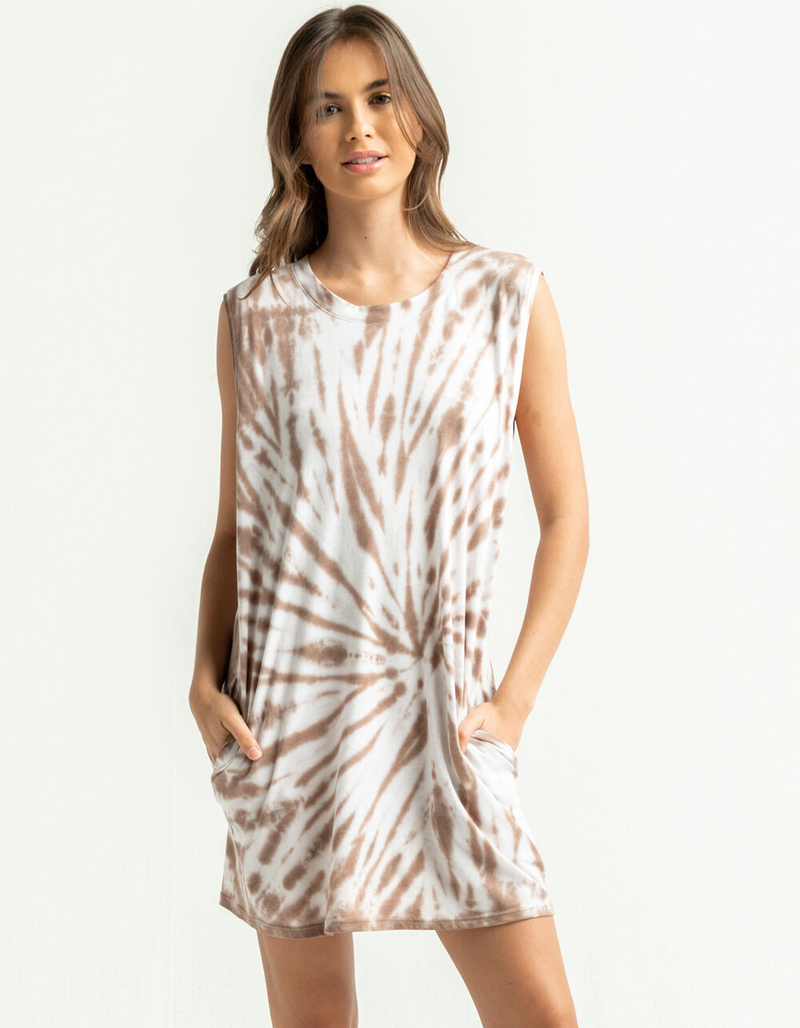 FULL TILT Tie Dye Muscle Dress image number 0
